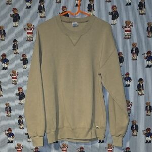 Vintage Russell Athletic Beige Crew Sweatshirt